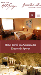 Mobile Screenshot of hotelaltspeyer.de